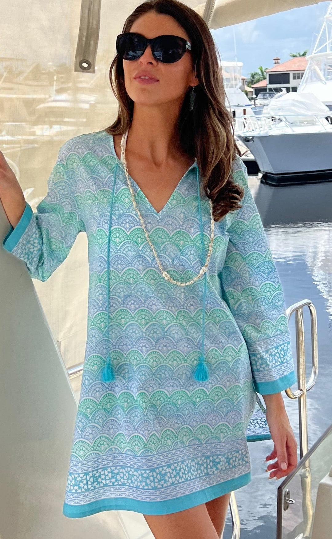 Aura Print Tunic | Hand-Carved Block Print