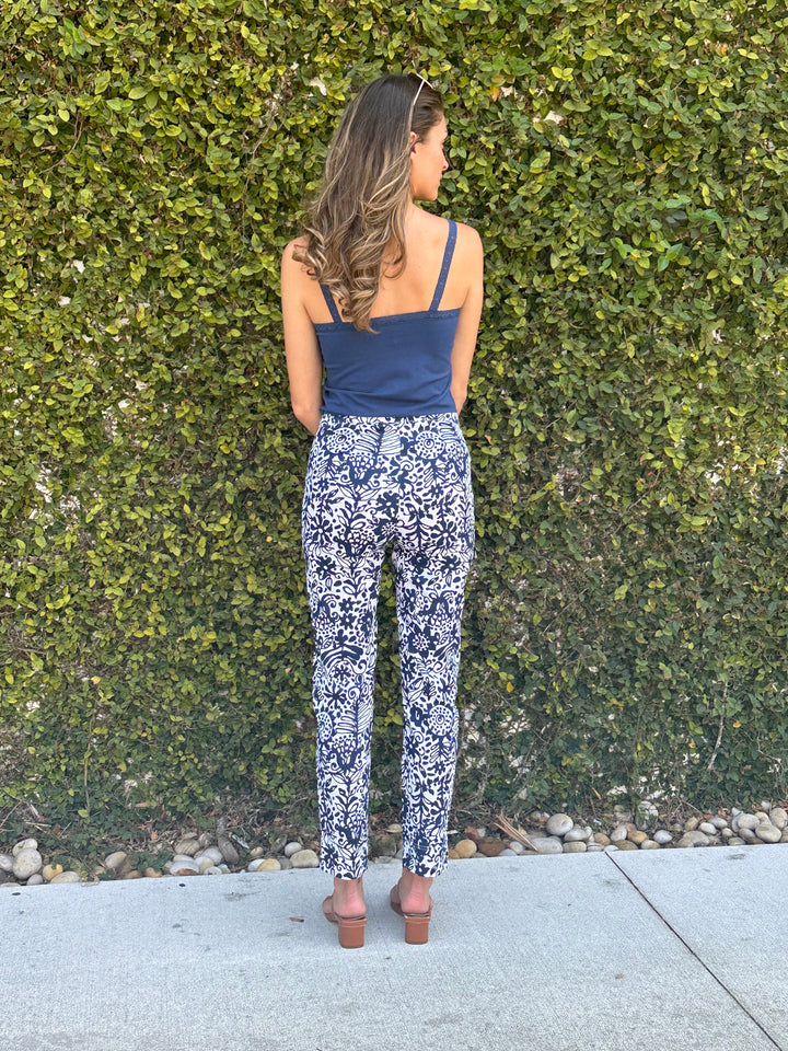 Audrey Pant | Fiesta Print, Stretch Cotton