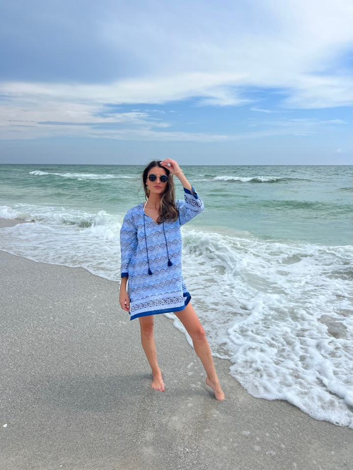 Aura Print Tunic | Hand-Carved Block Print