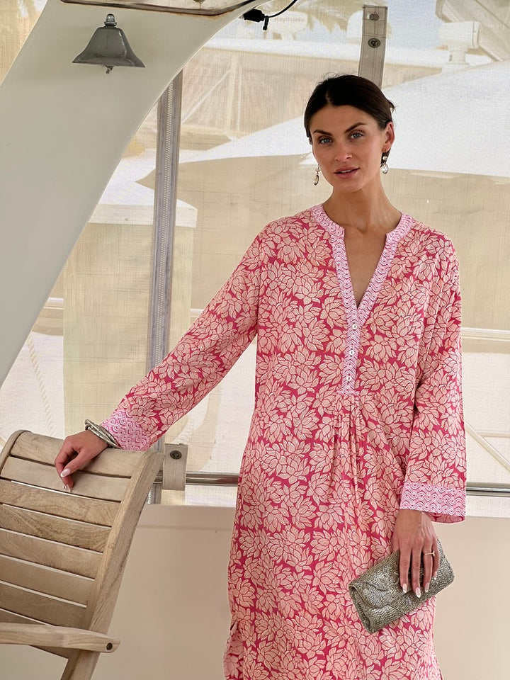 Mattina Kaftan- Kauai Flower Print