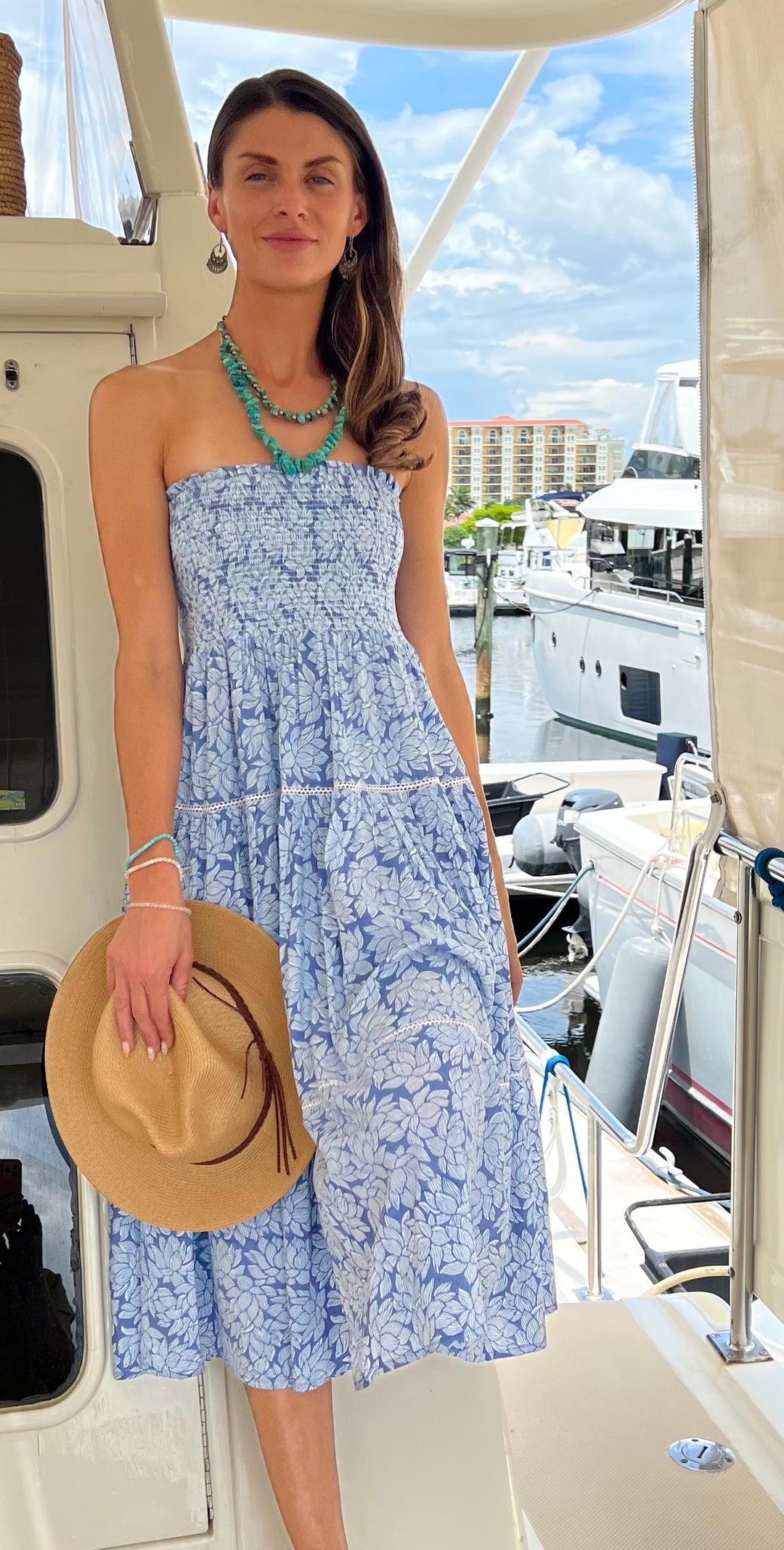 Calypso Skirt - Kauai Flower Print | Convertible to Strapless Dress