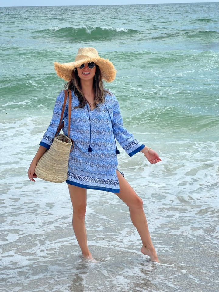 Aura Print Tunic | Hand-Carved Block Print