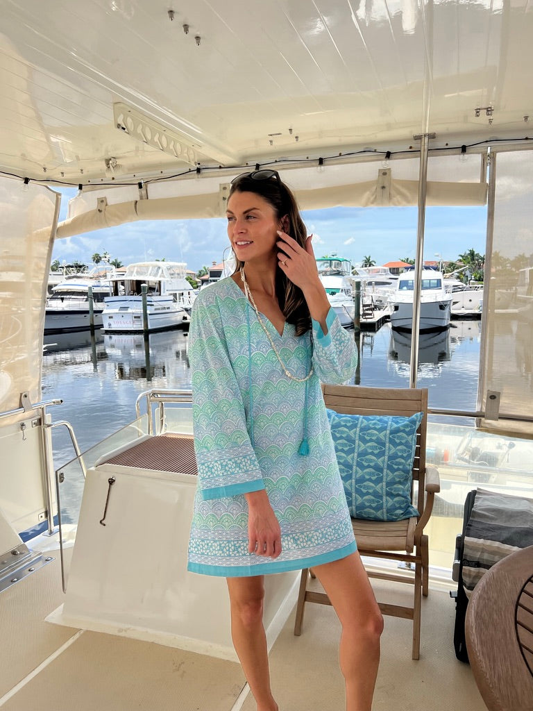 Aura Print Tunic | Hand-Carved Block Print