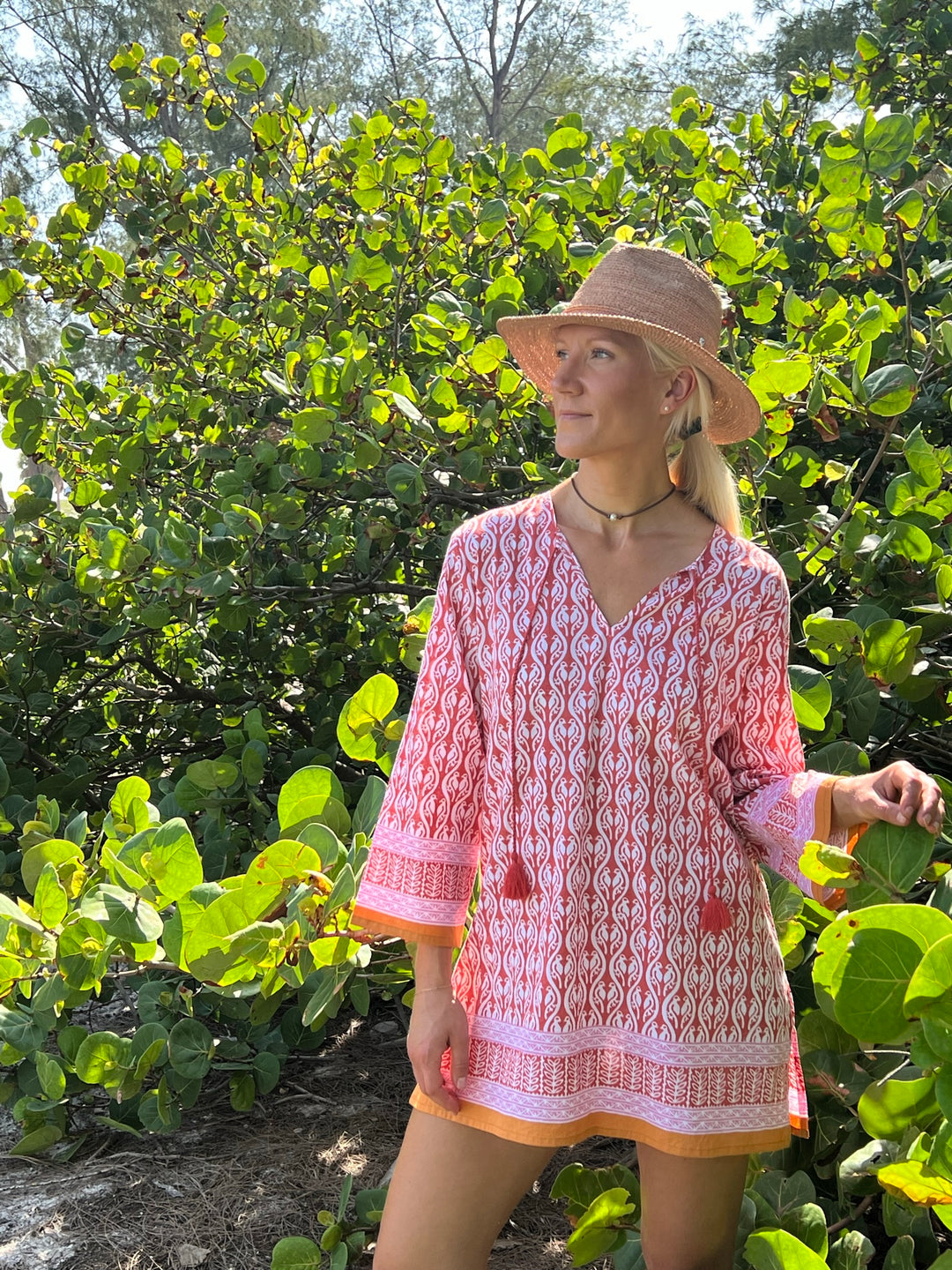 Lovebirds Tunic | Cotton Beach Coverup & Casual Tunic