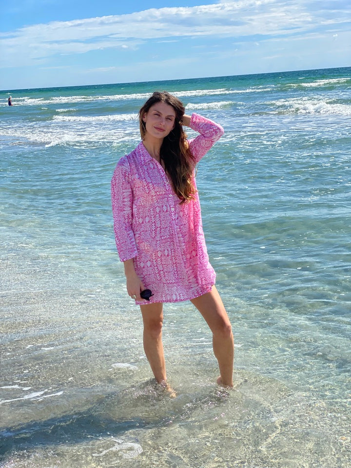 Sorrento Tunic | Island Pattern Tunic, Dress, or Beach Coverup