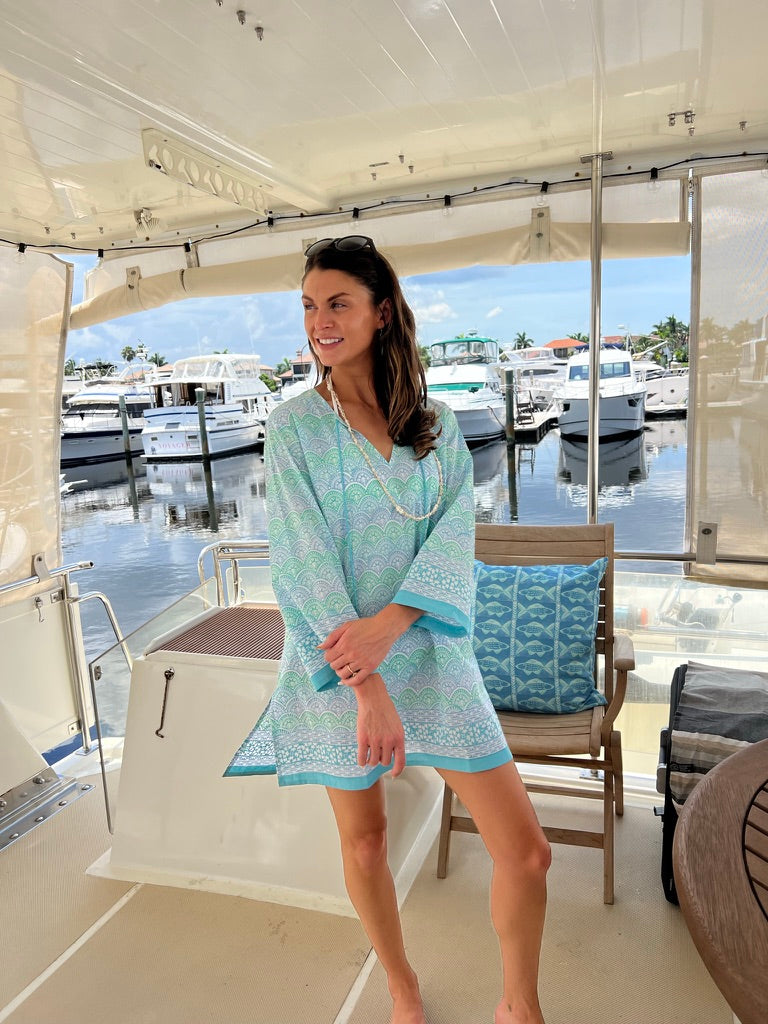 Aura Print Tunic | Hand-Carved Block Print
