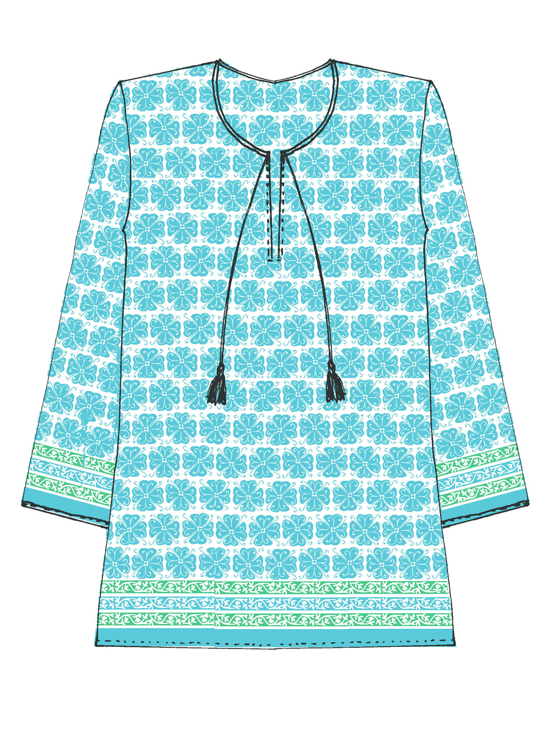 Aloha Print Tunic