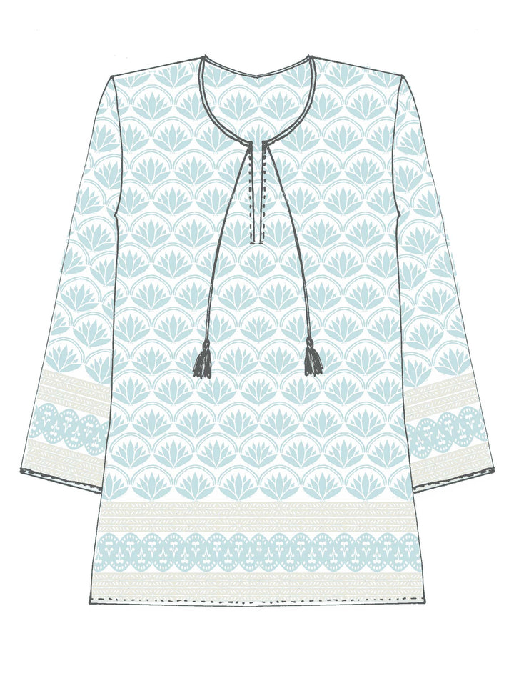 Ananda Tunic-Lotus Print