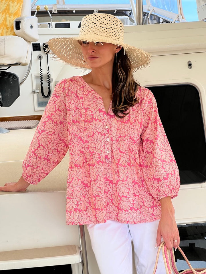 Lili Blouse | Kauai Flower Print