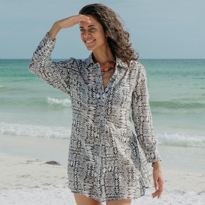 Sorrento Tunic-Island Pattern