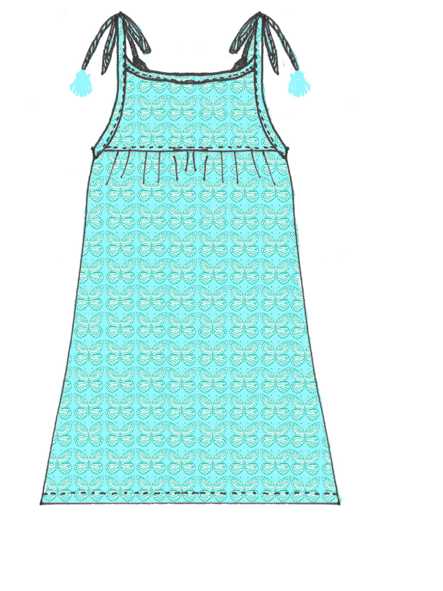 Girl's Butterfly Sun Dress