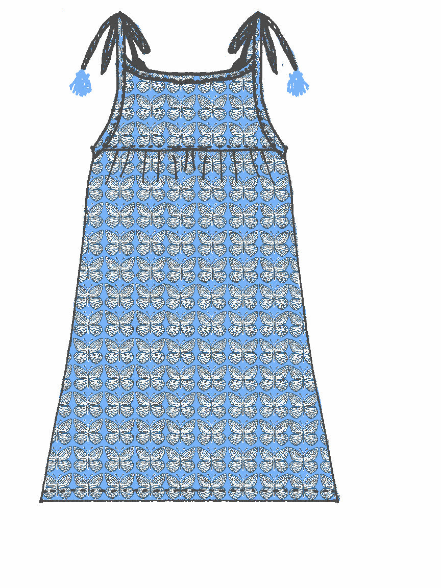 Girl's Butterfly Sun Dress