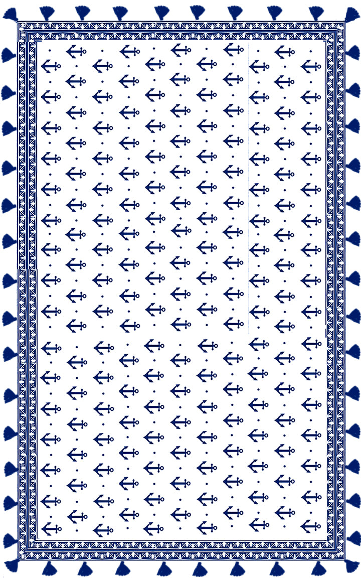 Shanti Print Tassel Wrap-Anchor Print