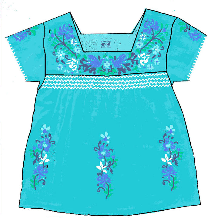 Luisa Blouse- multi embroidery