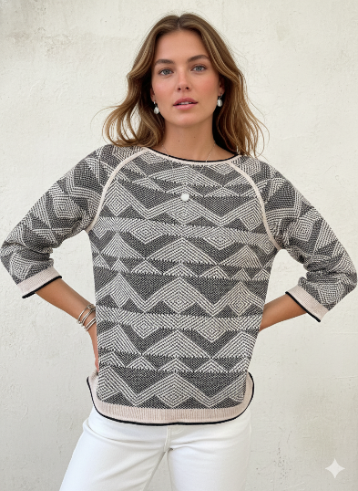 Vintage Zig Zag Sweater