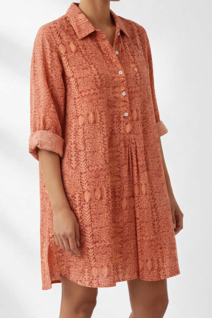 Sorrento Beach Cover-up | Island Pattern