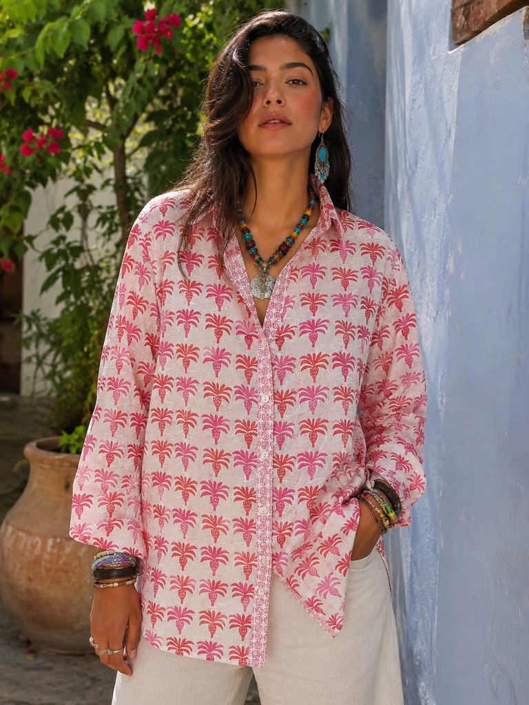 Artisan Shirt-Sunny Palms Print – SIGRID OLSEN