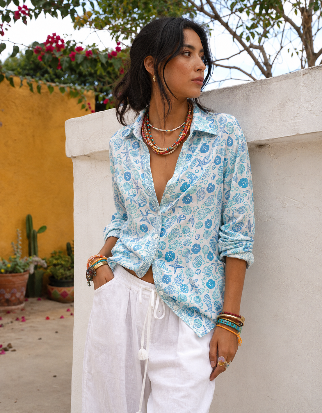 Artisan Shirt- Shell Beach Print – SIGRID OLSEN
