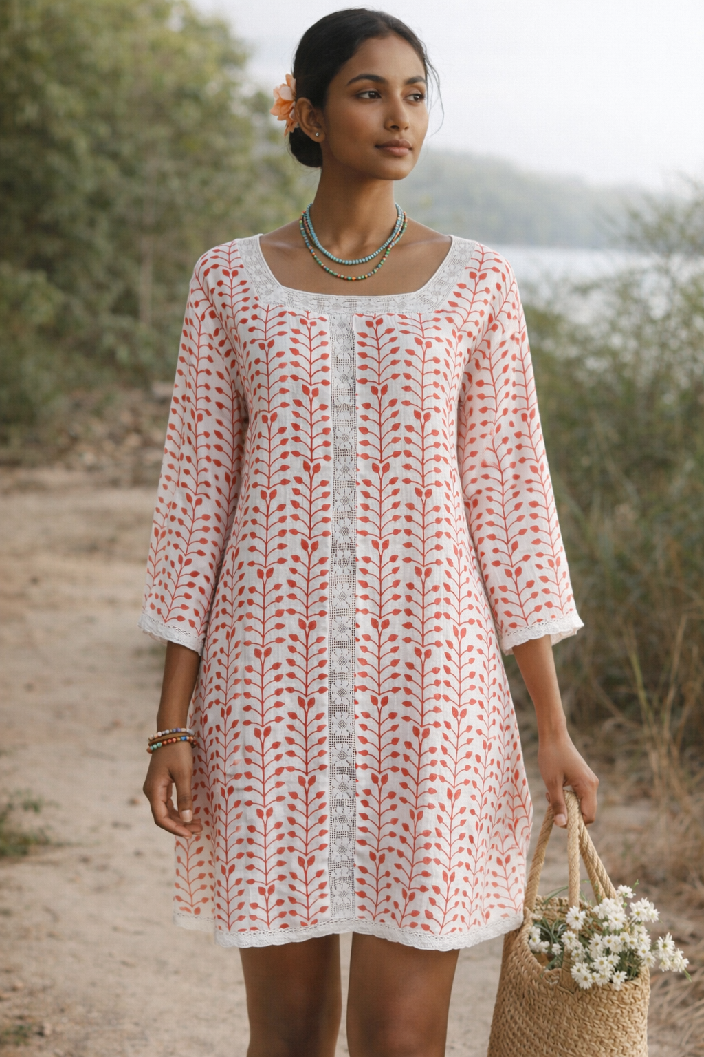 Print Lido Beach Cover-up