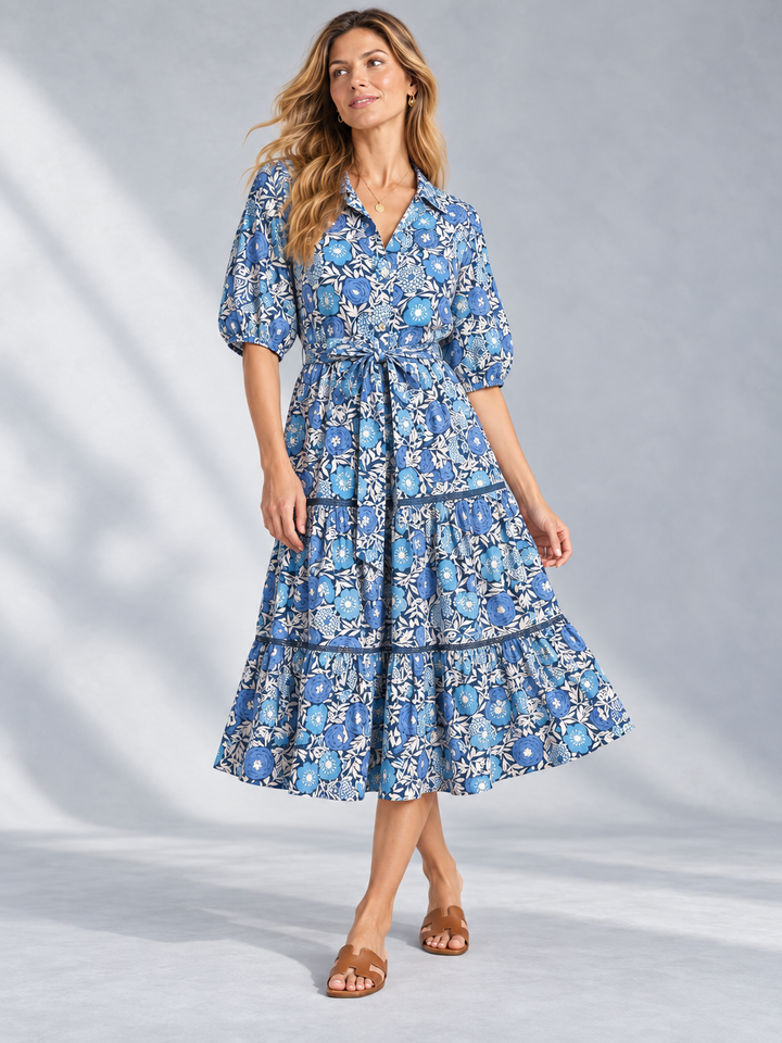 Pandora Dress--Poppy Print