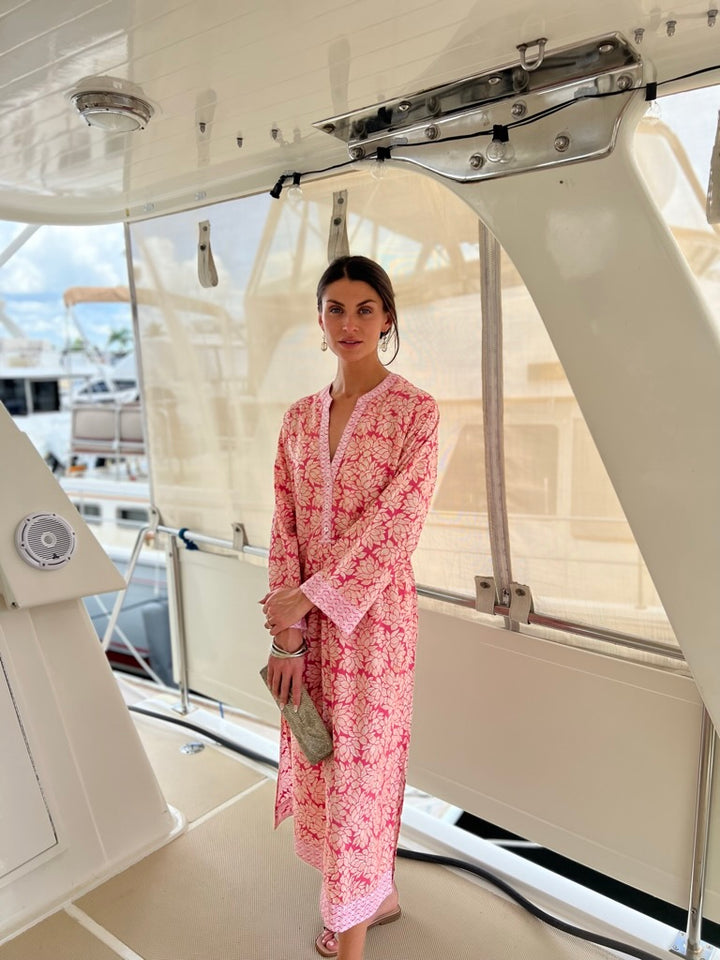 Mattina Kaftan- Kauai Flower Print