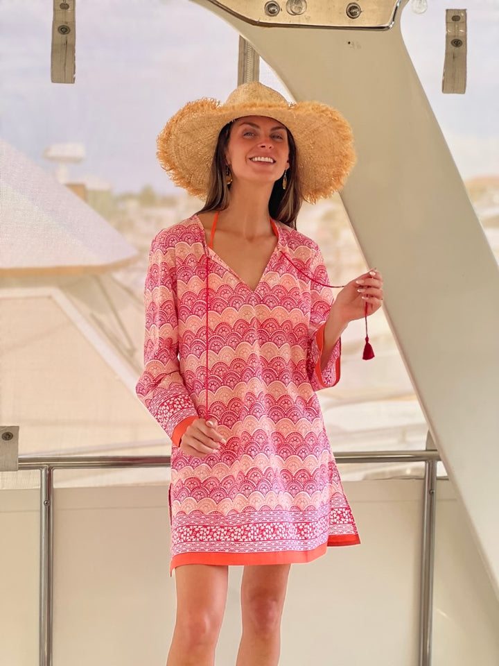 Aura Print Tunic | Hand-Carved Block Print