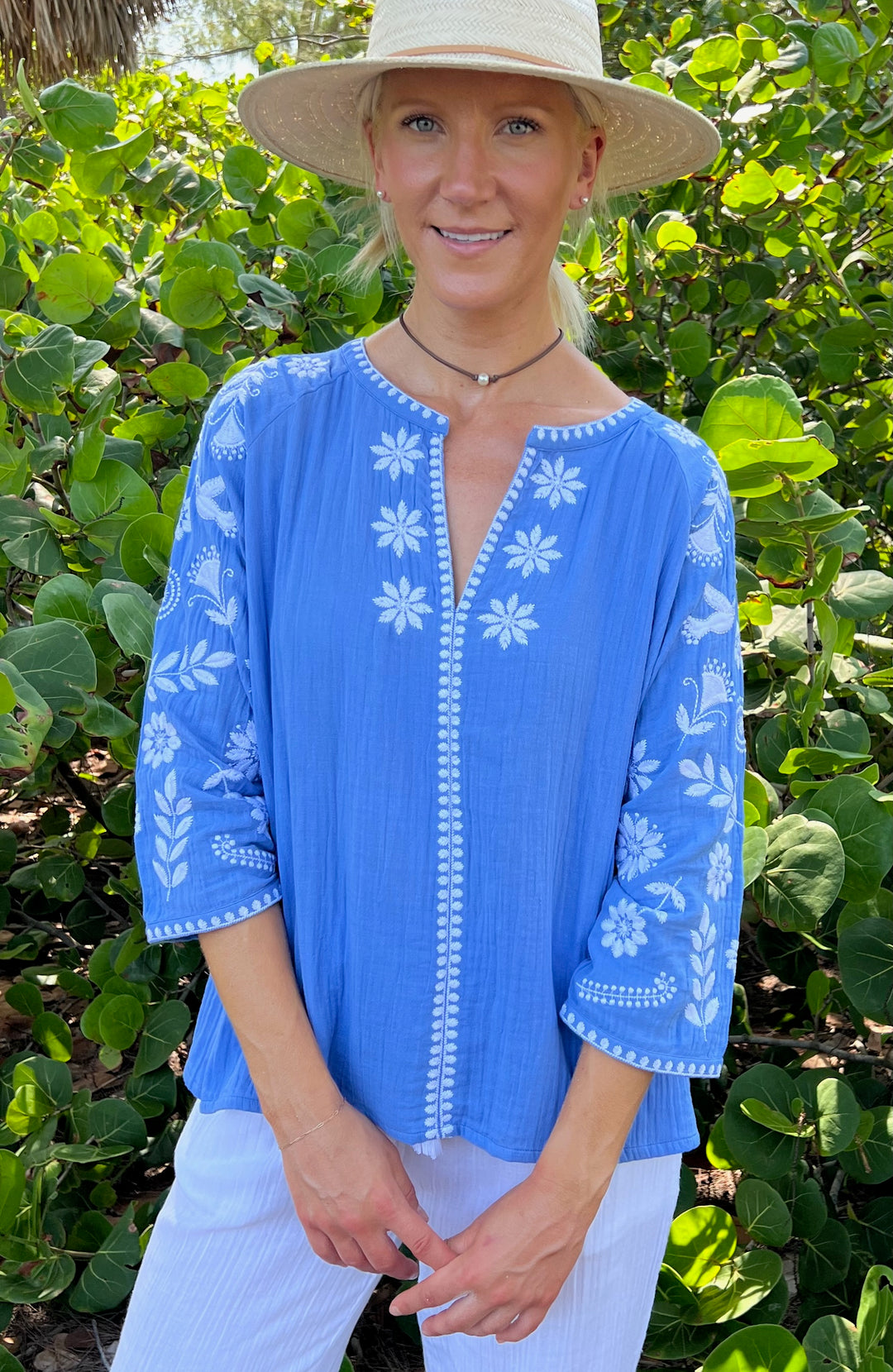 Kiki Blouse | Peasant Style Cotton Top