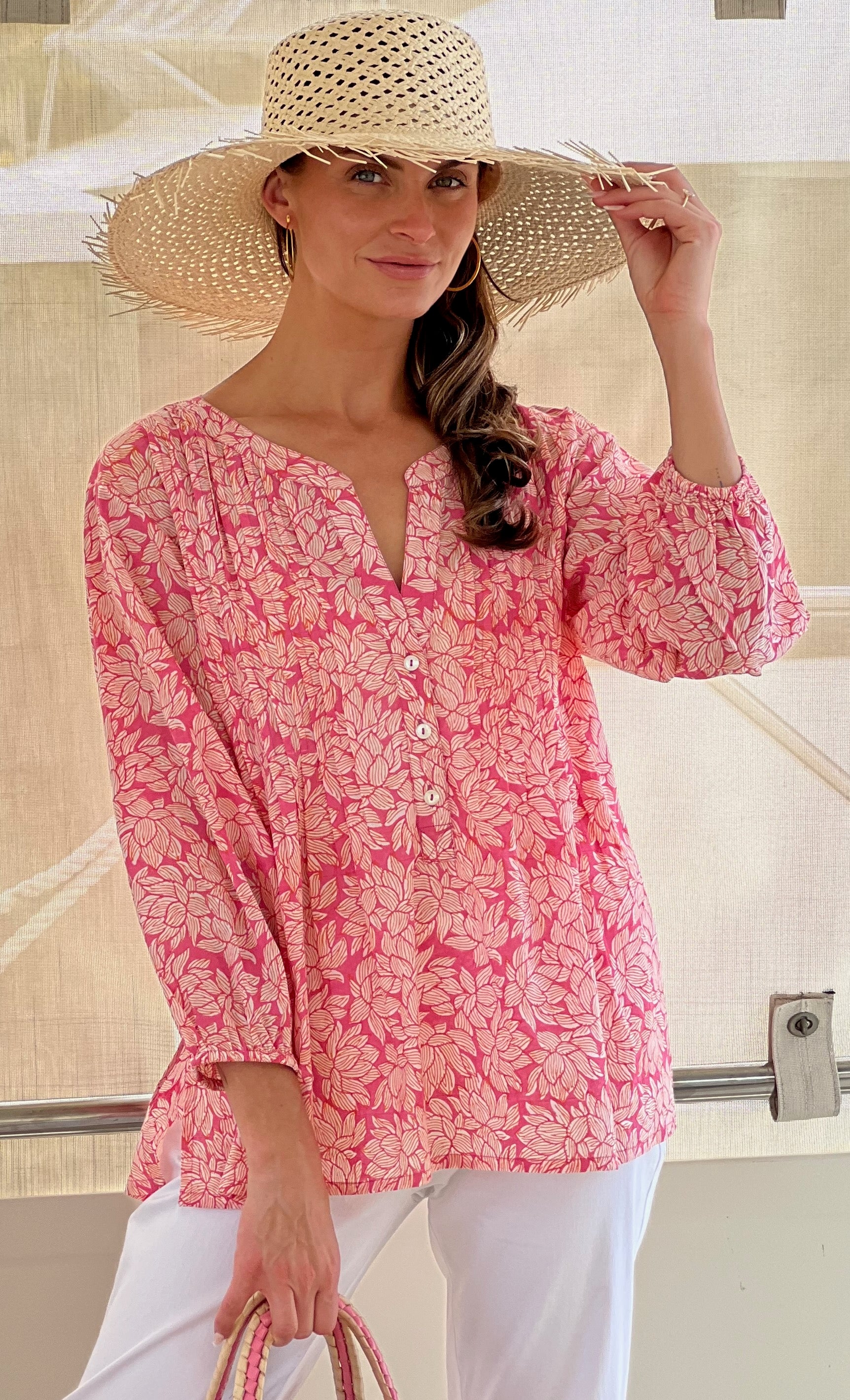 Lili Blouse- Kauai Flower Print – SIGRID OLSEN