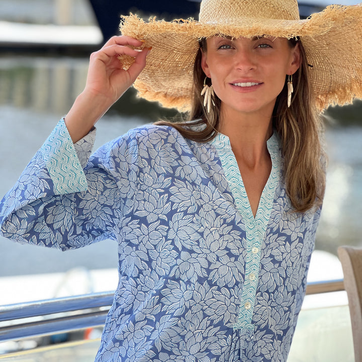 Mattina Kaftan- Kauai Flower Print