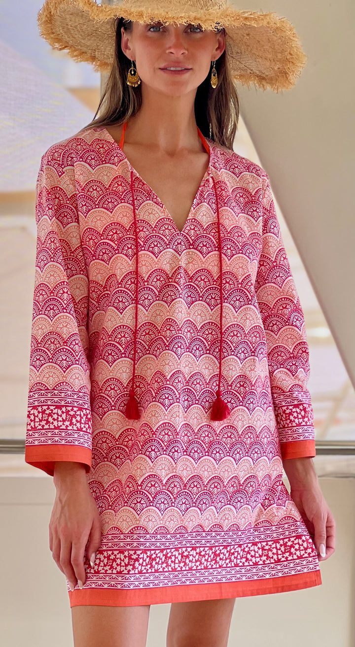 Aura Print Tunic | Hand-Carved Block Print