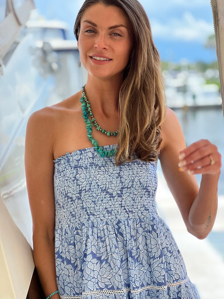 Calypso Skirt - Kauai Flower Print | Convertible to Strapless Dress