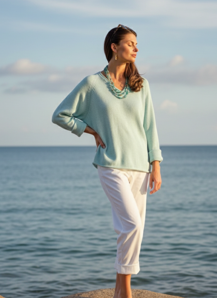 Salt Island Sweater | Sustainable Organic Cotton Pullover