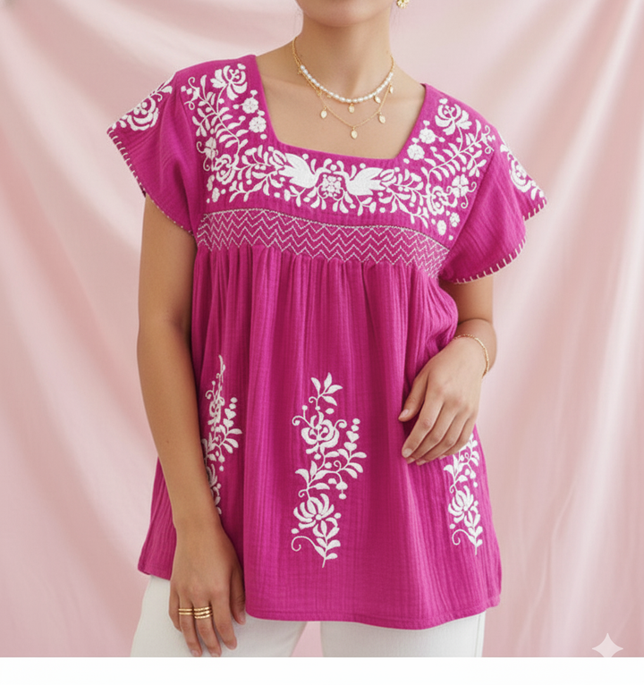 Embroidered Luisa Blouse