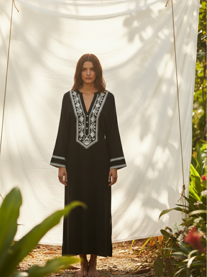 Sample Embroidered Maxi Dress