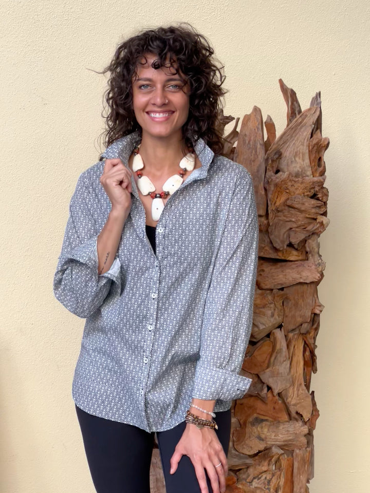 Artisan Shirt | Blooms Print - Handcrafted Floral Design Shirt