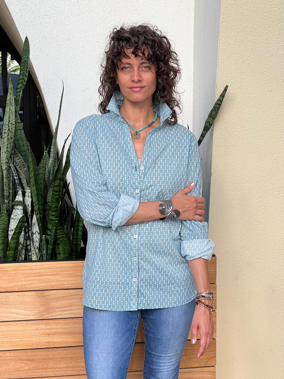 Artisan Shirt | Blooms Print - Handcrafted Floral Design Shirt