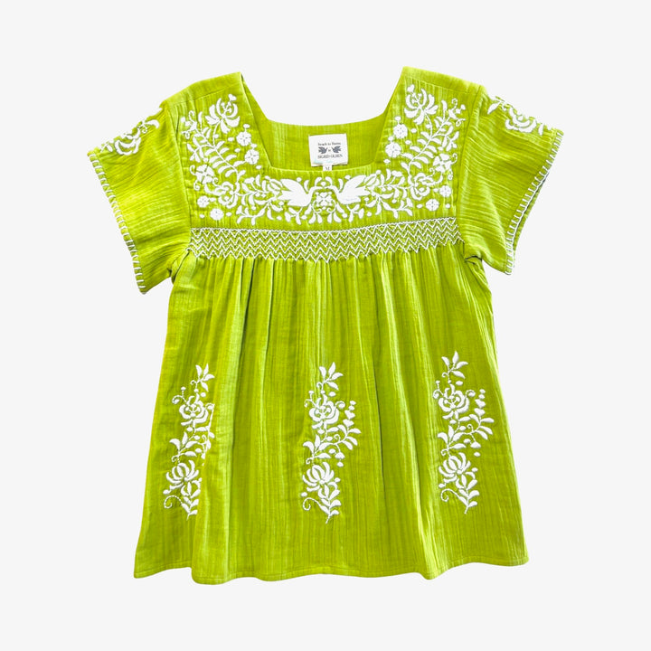 parrot green luisa top by sigrid olsen