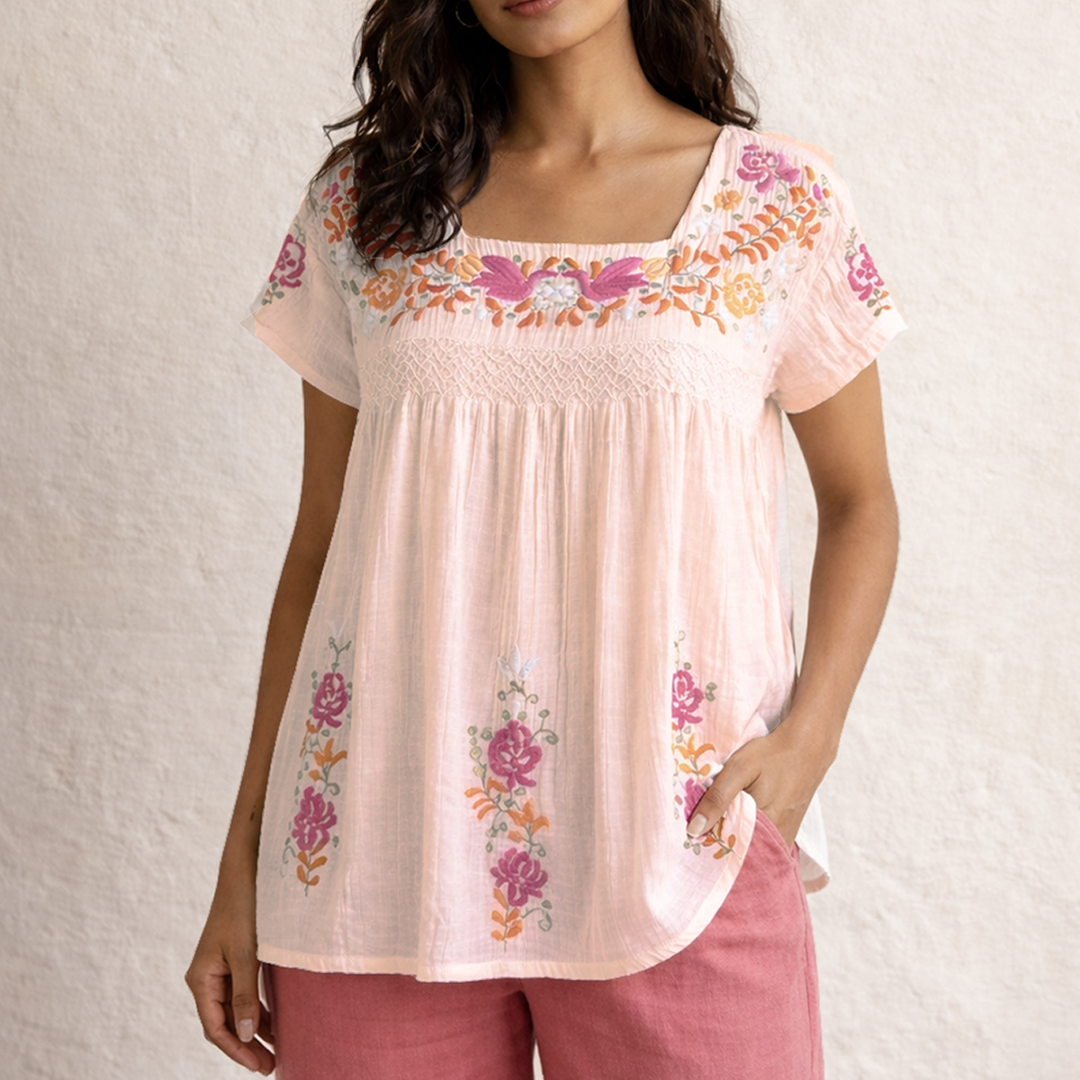 Luisa Blouse- multi embroidery