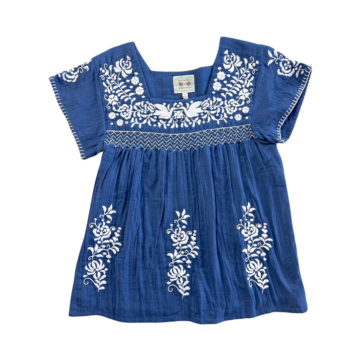 luisa washed navy blue top by sigrid olsen