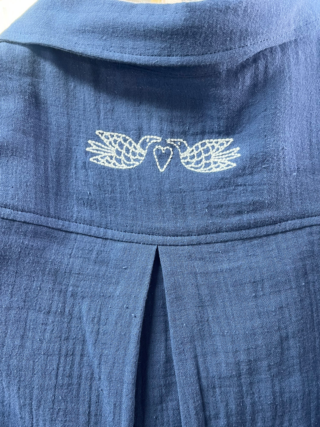 Blue Cotton Button Up | Sample