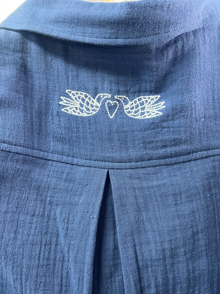 Blue Cotton Button Up | Sample