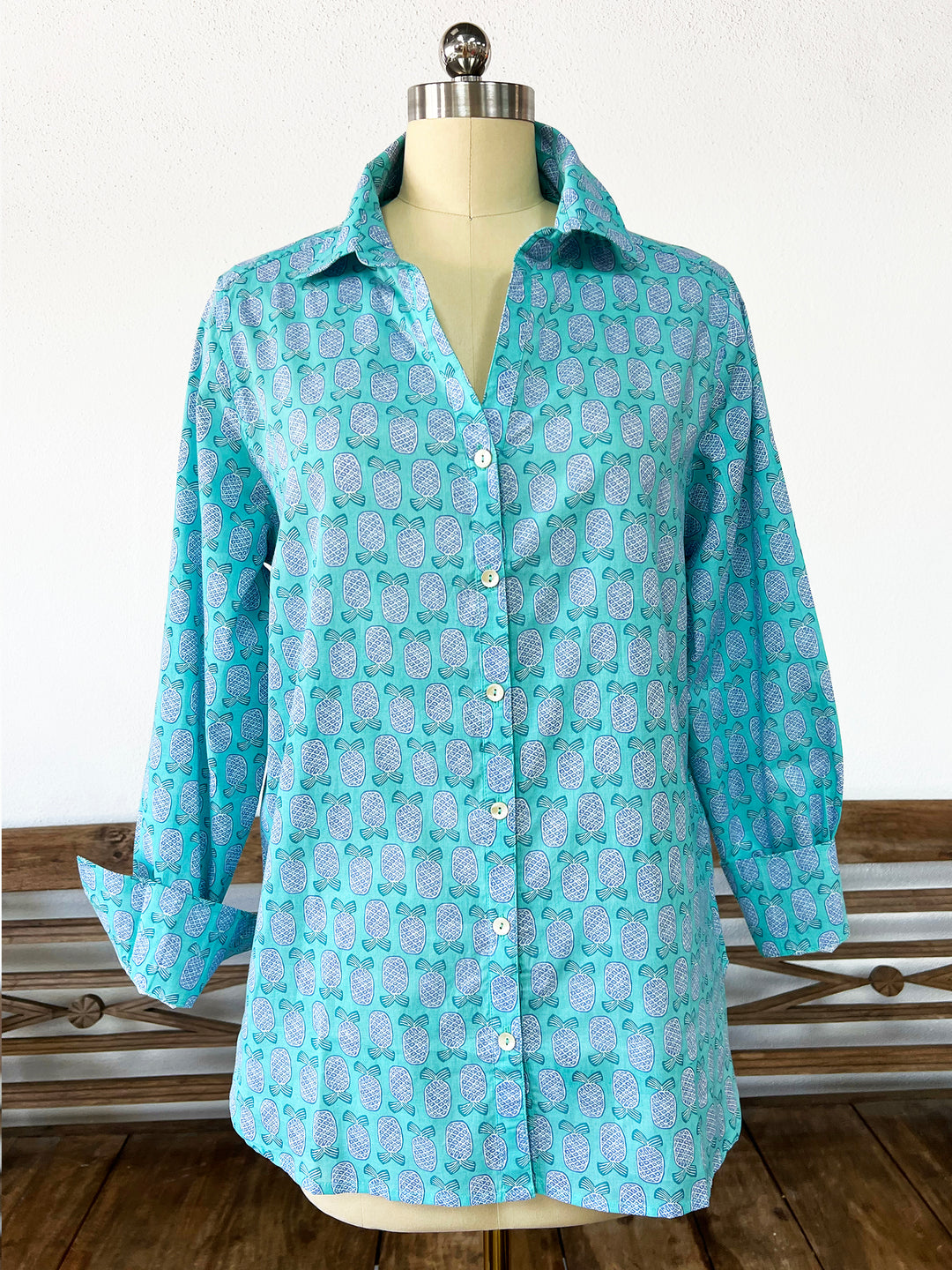 Artisan Shirt-Pineapple Print