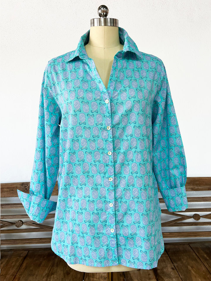 Artisan Shirt-Pineapple Print