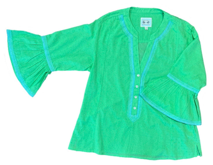 product image of 100% cotton blouse in beautiful green color 