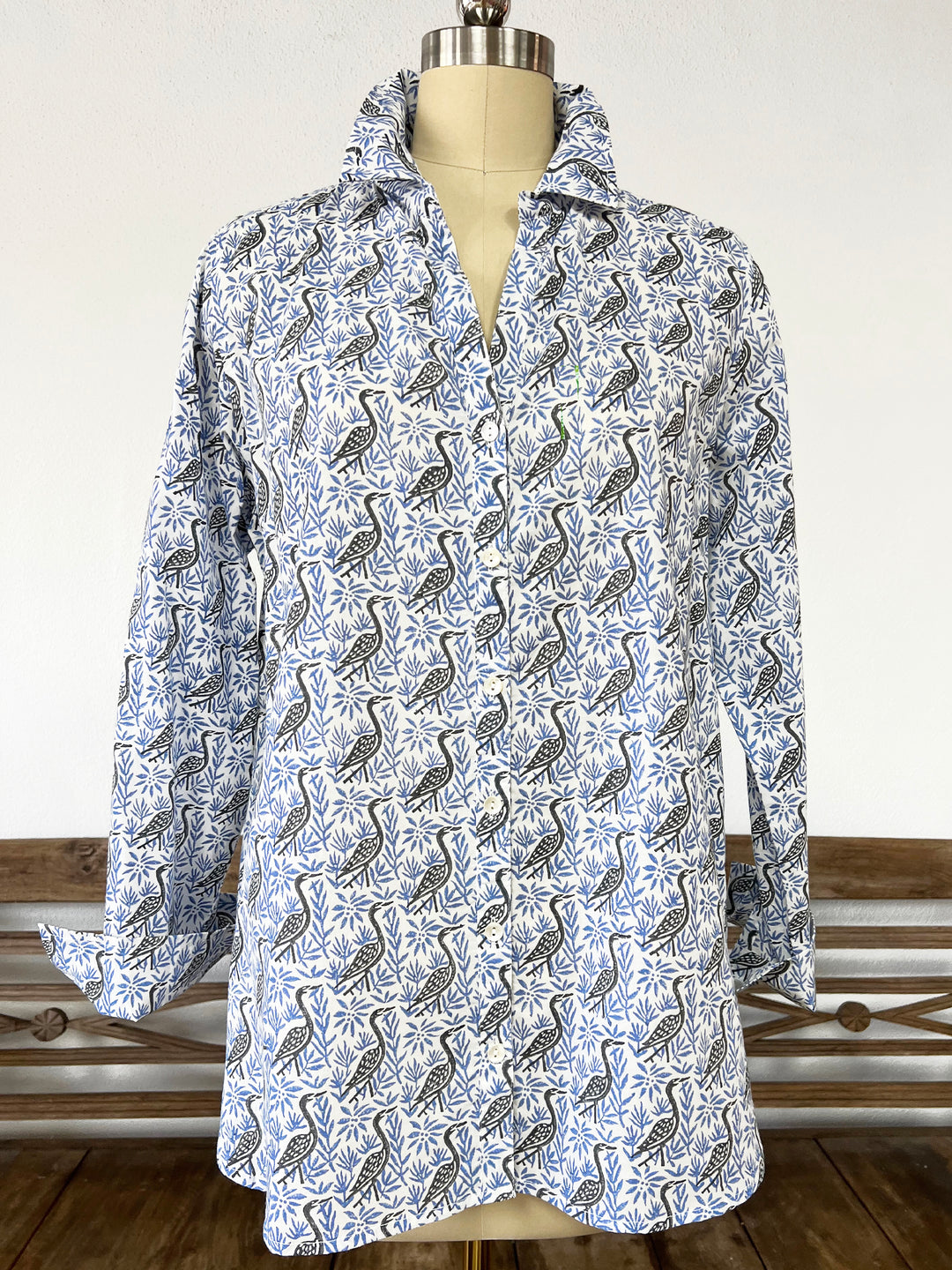 Artisan Shirt-Sand Cranes Print