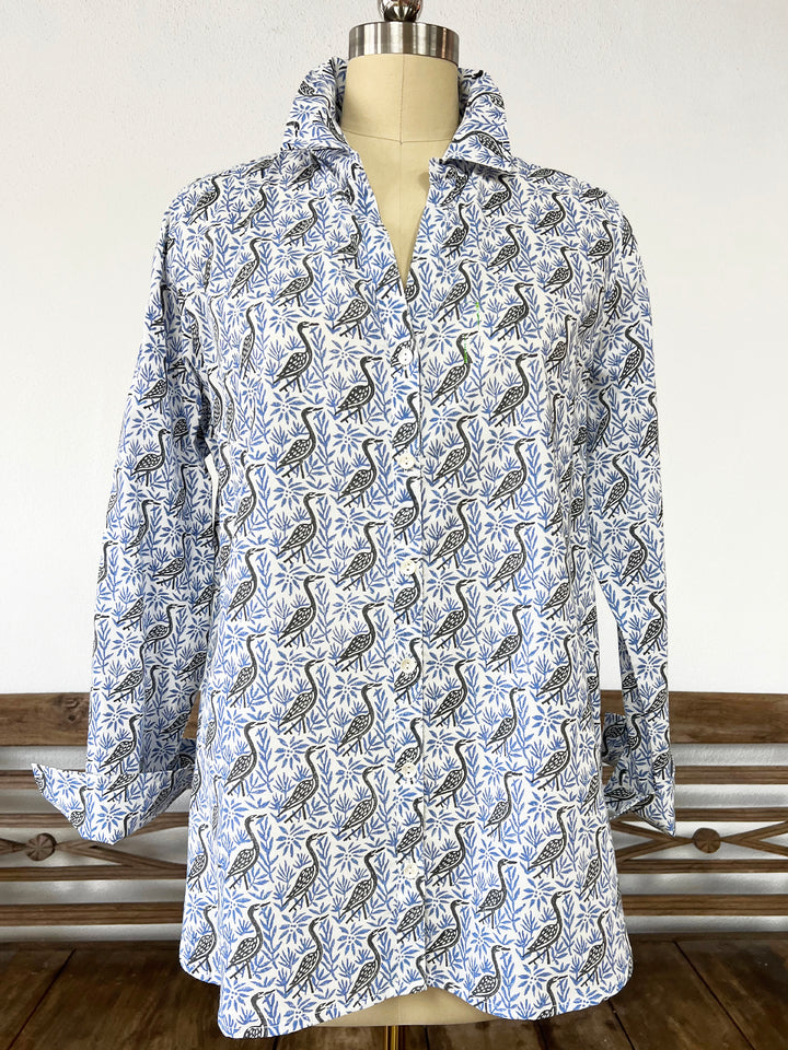Artisan Shirt-Sand Cranes Print