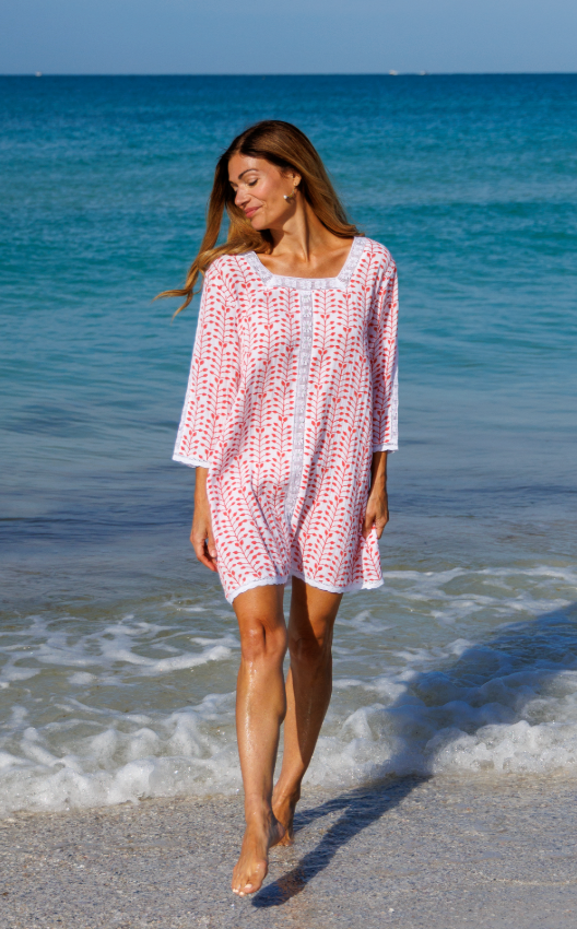 Print Lido Beach Cover-up