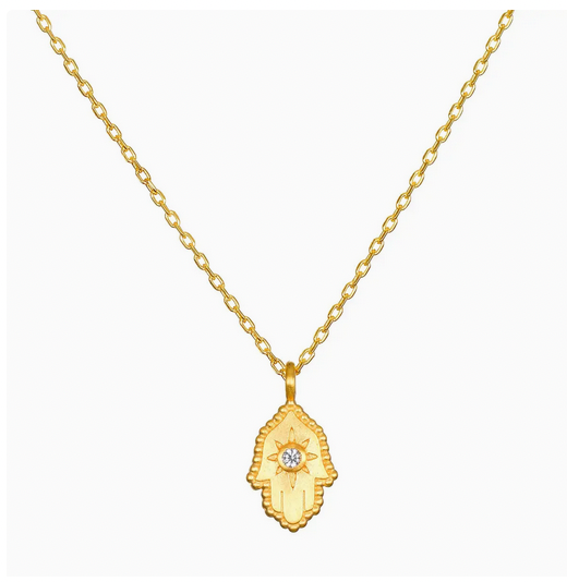 Gold Hamsa Necklace