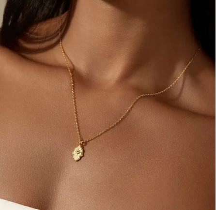 Gold Hamsa Necklace