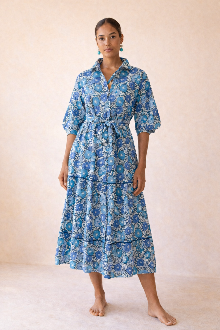 Pandora Dress Poppy Print